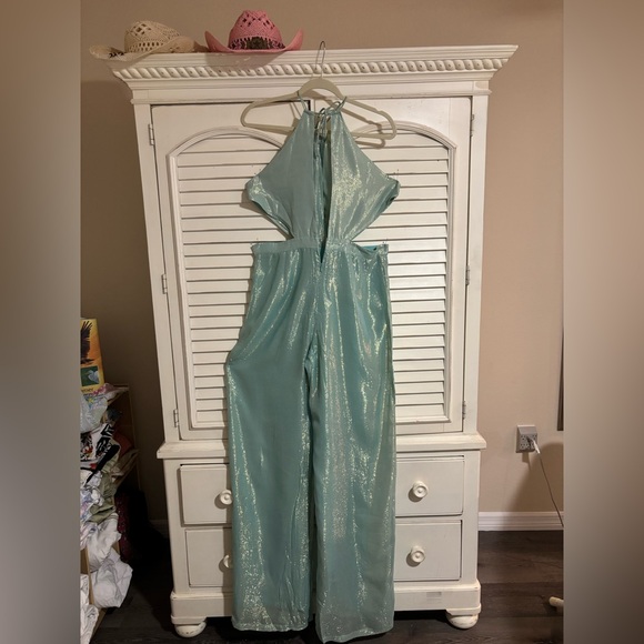 Jen's Pirate Booty Shimmering Green Jumpsuit - Picture 1 of 4